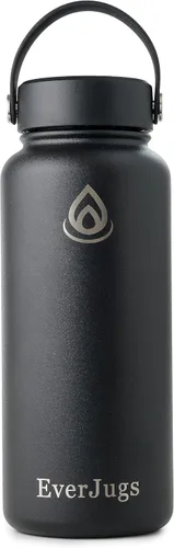 Vista 16 de Botella de agua de 22 onzas, boca ancha, botella de acero inoxidable de alta calidad con tapa de agarre, doble pared aislada al vacío, taza térmica
