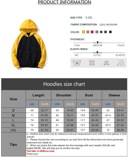 Vista 5 de LBL Leading the Better Life Sudaderas con Capucha Sólidas Tipo Pullover para Hombre Deportivas de Mezcla Suave de Forro Polar con Bolsillo Canguro