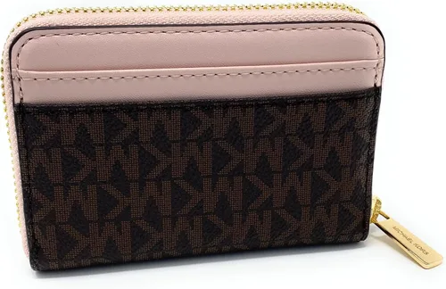 Vista 3 de Michael Kors Jet Set Travel - Funda de viaje con cremallera Rosa de seguridad Funda tipo cartera para tarjetas