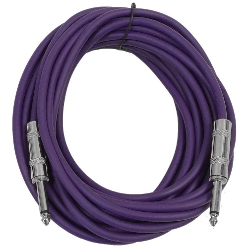 Vista 13 de Seismic Audio Cables para altavoces de guitarra, cables de guitarra TS de ¼”, negros, 2 pies