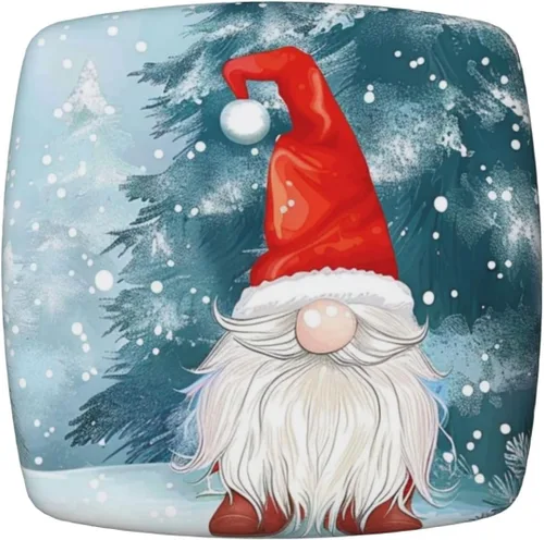 Vista 13 de Fundas de asiento cuadradas para silla de cocina con arces de gato negro de Halloween, 16.9 pulgadas, dos piezas, funda de cojín elástica ajustable