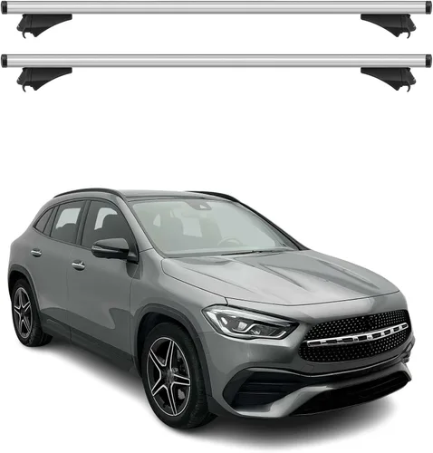 Vista 19 de OMAC Portaequipajes con cerradura para Mercedes GLA Class X156 2015-2019 Alu Gris