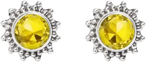 Vista 2 de Aretes tipo dormilona hechos a mano de plata de ley 925 para mujeres y niñas, regalos de Navidad