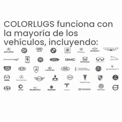 Vista 3 de ColorLugs Tapón de llanta de vinilo Negro Tapa de tuerca de rueda de ajuste flexible Para 17 mm Paquete de 20 Incluye extractor de lujo