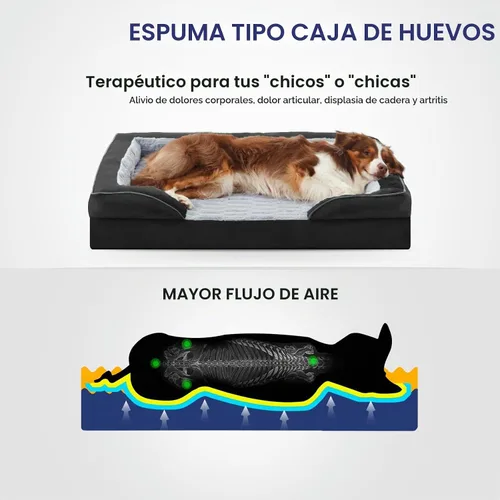 Vista 3 de FURTIME Cama Ortopédica para Perros para Perros Pequeños - Camas de Sofá para Perros Pequeños Lavables, Cama de Sofá de Espuma de Apoyo