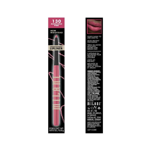Vista 2 de Milani Understatement - Lápiz delineador de labios suave retráctil altamente pigmentado, maquillaje de labios fácil de usar, delineador de labios