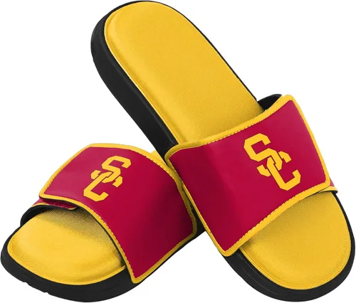 Vista 259 de FOCO Sandalias deportivas de espuma para ducha con logotipo de equipo universitario de la NCAA para hombre
