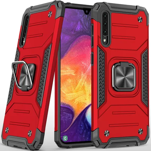 Vista 8 de Dionsibei Funda para Samsung Galaxy A50 A50S A30S, grado militar, soporte integrado con soporte de soporte, resistente, a prueba de golpes, funda
