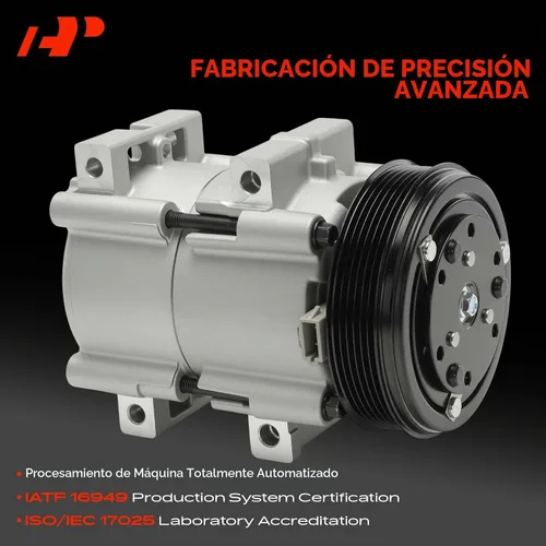 Vista 3 de Compresor de aire acondicionado A-Premium con embrague