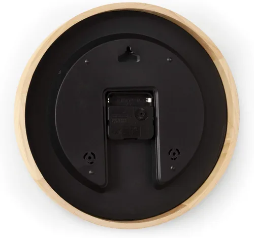 Vista 3 de Deny Designs Bethany Young Reloj de Pared, Marco Natural, Manecillas Negras, Monocromo Cali