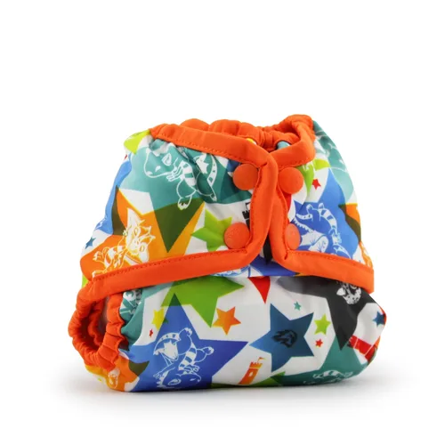Vista 7 de Kanga Care Rumparooz - Funda de tela reutilizable con refuerzo de doble pierna, tamaño único, Aplix Quinn de 6 a 35 libras