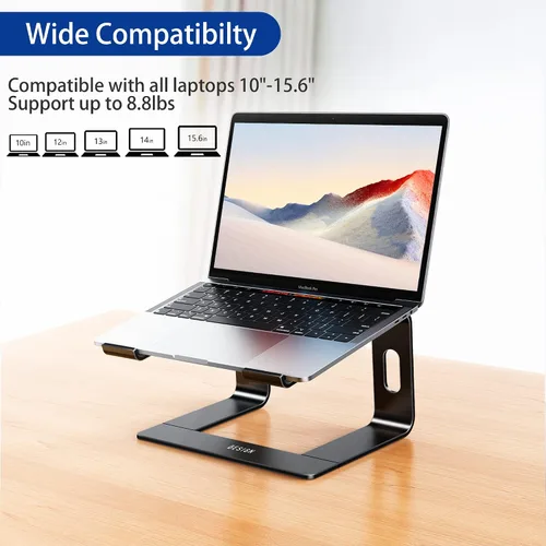 Vista 3 de BESIGN LS03 - Soporte elevador de aluminio para laptop, ergonómico y desmontable, elevador para computadora, compatible con MacBook Air Pro, Dell
