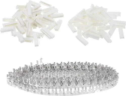 Vista 9 de MECCANIXITY Kits de conectores XH de paso de 0.100 in, adaptador de cable de carcasa de enchufe macho hembra de 2 pines y kits de inmersión