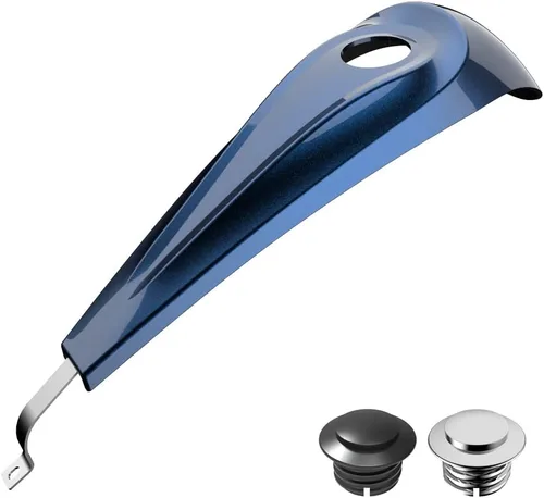 Vista 98 de Consola de tanque de perfil bajo para Harley Touring 2008+, whisky ámbar, panel de combustible de tablero liso y tapa de tanque de gasolina cromada