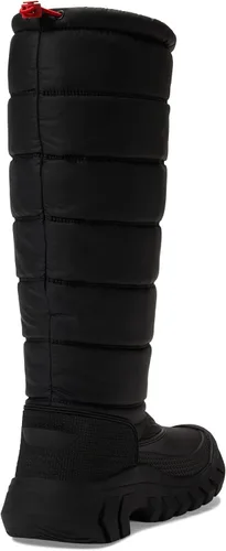 Vista 5 de Hunter Intrepid Botas de nieve altas para mujer, parte superior sintética, forro textil transpirable y cordón elástico con cincha