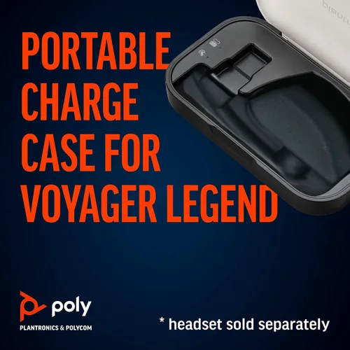 Vista 2 de Estuche para auricular Bluetooth Plantronics, Voyager Legend, color negro