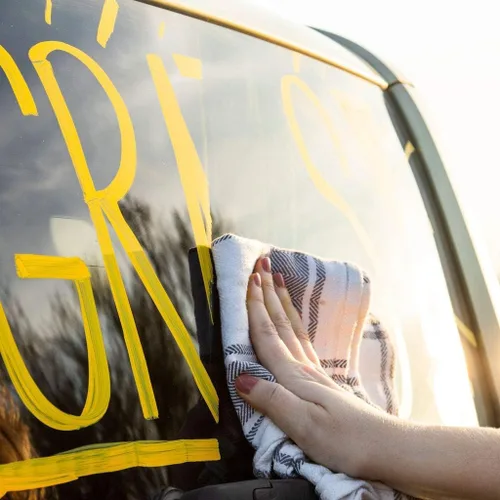 Vista 4 de Marcador de cristal para ventana: marcadores de tiza líquida para vidrio, marcador de coche o espejo con pintura lavable, ventanas de coche, ventana