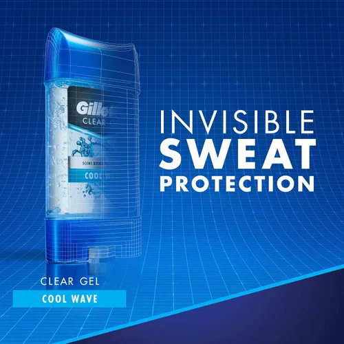 Vista 6 de Gillette Endurance Antitranspirante/desodorante, gel transparente Cool Wave, 3.8 onzas (paquete de 2), el embalaje puede variar