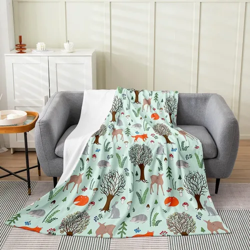 Vista 9 de Erosebridal Manta de rosa de 40 x 50 pulgadas, manta exótica de vellón floral de flores moradas para decoración de dormitorio, manta de franela