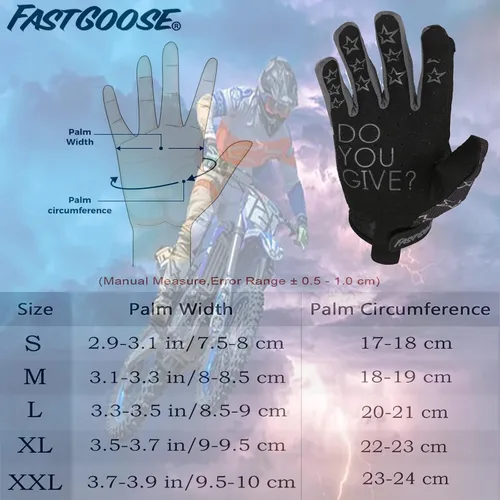 Vista 4 de Guantes de motocicleta transpirables y ligeros todoterreno para hombres y mujeres, ATV, BMX, MTB Racing