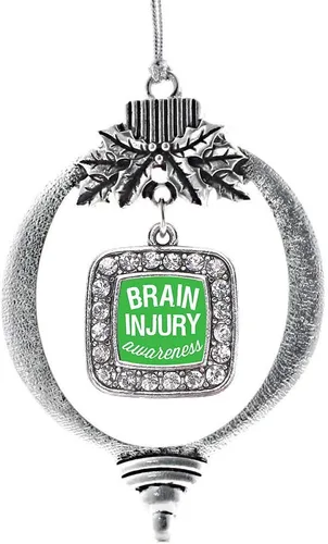 Vista 228 de Inspired Silver - Bon Voyage Cruise Ship Charm Ornamento – Adornos navideños cuadrados de plata con joyas de circonita cúbica