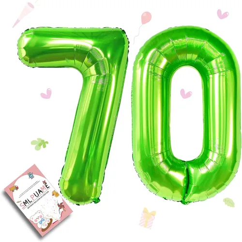 Vista 194 de Globos grandes de 40 pulgadas de números del 0 al 9, globos numéricos para decoración de fiesta de cumpleaños, globos de helio de aluminio