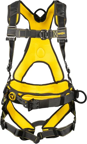 Vista 2 de Guardian Fall Protection 21036 Cyclone - Arnés de construcción con pecho de control de calidad, pierna de control de calidad, cinturón de cintura