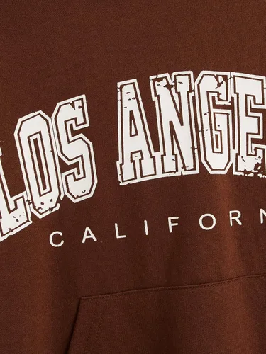 Vista 4 de SOLY HUX Sudadera de manga larga con capucha y bloques de color para niña