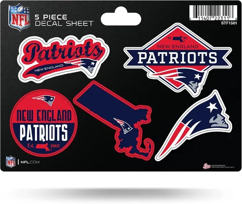 Vista 27 de Rico Industries NFL - Hoja de adhesivos (5 unidades)
