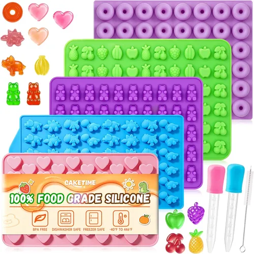 Vista 10 de Molde de silicona de calavera, moldes de silicona para Halloween, moldes para gomitas, paquete de 2 moldes de chocolate de Halloween, mini moldes