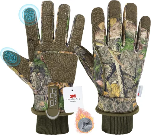 Vista 22 de Guantes de trabajo con aislamiento impermeable, guantes térmicos de invierno para hombres y mujeres, compatible con pantalla táctil, guantes de Azul