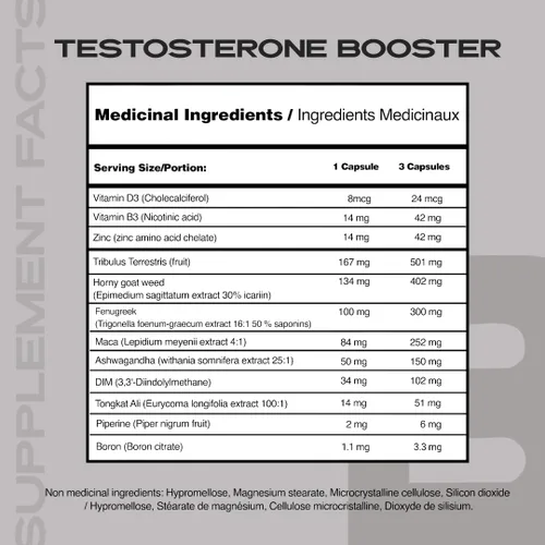 Vista 9 de Iron Brothers Suplemento de apoyo de testosterona para hombre, Tribulus, Tongkat Ali, Ashwagandha y DIM, fórmula diaria de rendimiento y vitalidad