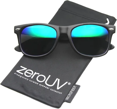 Vista 5 de zeroUV - Gafas de sol con montura de cuerno negro mate