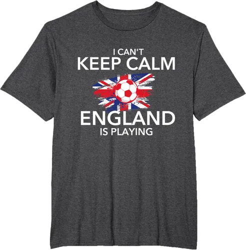 Vista 22 de I Can't Keep Calm England Is Playing - Camiseta para amantes del fútbol, Negro