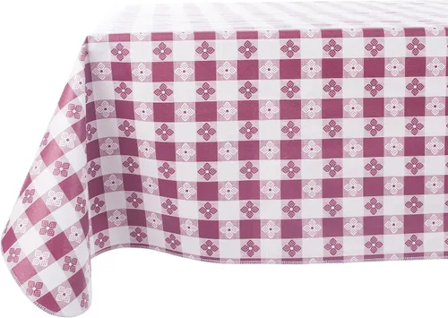 Vista 10 de Yourtablecloth - Mantel de vinilo a cuadros, con parte trasera de franela, para restaurantes, picnics, bistró, comedor interior y exterior Blanco
