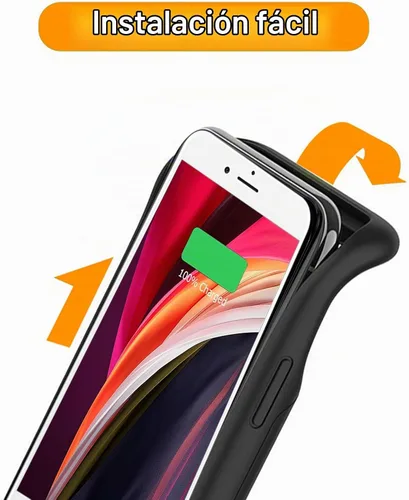 Vista 5 de Funda de batería para iPhone 6/6s/7/8/SE 2/SE 3, 10000mAh mejorada de alta capacidad, portátil, funda de carga protectora compatible con iPhone