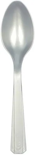 Vista 12 de Vibrantes cucharas de plástico color rojo manzana (paquete de 20) – ecológicas, duraderas y llamativas, perfectas para fiestas y eventos