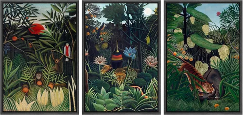 Vista 34 de MUDECOR Lienzo enmarcado para pared, juego de arte de ramo de flores de vida muerta de Marie Frosch, naturaleza, desierto, ilustración, arte