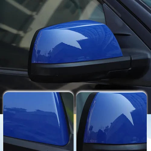 Vista 6 de Adhesivo ABS para cubierta de espejo retrovisor lateral exterior compatible con Toyota Tundra 2007-2021 Crew Max Sequoia 2008-2020 Accesorios