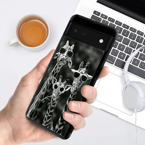 Vista 6 de CARLOCA Funda compatible con Google Pixel 6, diseño gráfico de moda a prueba de golpes, protección antiarañazos y caídas, Google Pixel 6 en blanco