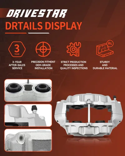 Vista 2 de Pinza de freno delantera derecha 187016, compatible con Chevy Corvette 1965-1982
