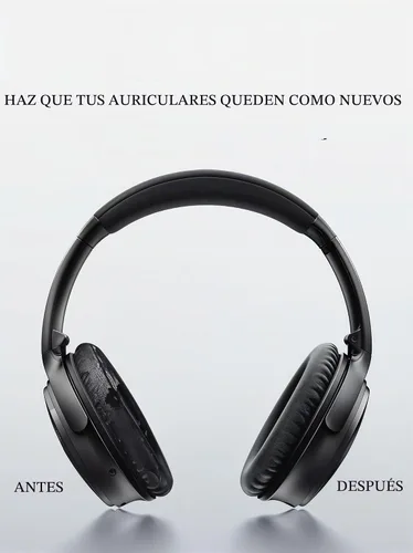 Vista 2 de Almohadillas de repuesto para auriculares, para auriculares Bose Quietcomfort QC15 QC25 QC35 35 ii (Negro)