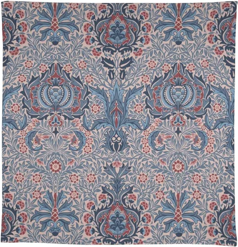 Vista 186 de Mantel Floral Retro de Pájaros, Diseño Original Bohemio William Morris Estampado Cubierta de Mesa para Hogar Picnic Fiesta Comedor Cocina William