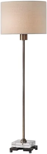 Vista 9 de Uttermost Lámpara de mesa tipo buffet de latón antiguo Danyon