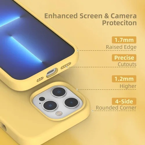 Vista 261 de Funda de silicona líquida compatible con iPhone 12 Pro Max 6.7 pulgadas, funda de gel de protección completa con forro de microfibra, funda