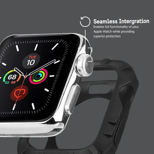 Vista 2 de Pelican - Protector Series - Parachoques para 1.496-1.575 in Apple Watch Series 1/2/3/4/5 - Negro