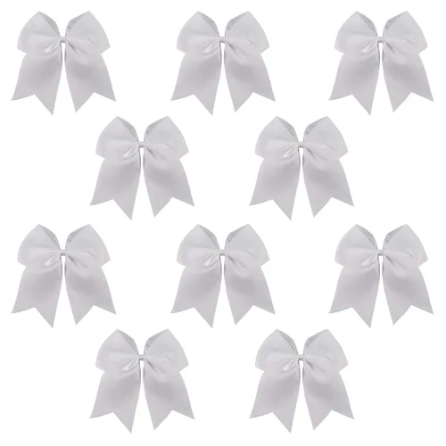 Vista 35 de Kenz Laurenz Lazos grandes para el pelo de 7 pulgadas, accesorios clásicos grandes para adolescentes, mujeres y niñas, animadoras de sóftbol