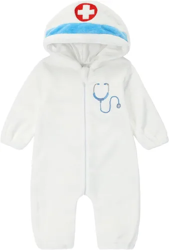 Vista 10 de Disfraz unisex de animal para bebé, con capucha, mameluco para cosplay Amarillo pato