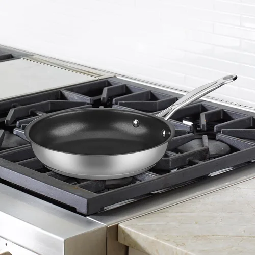 Vista 3 de Cuisinart Chef's Classic - Sartén antiadherente de acero inoxidable de 8 pulgadas diseñada con PURELYCERAMIC™, 722C-20NS