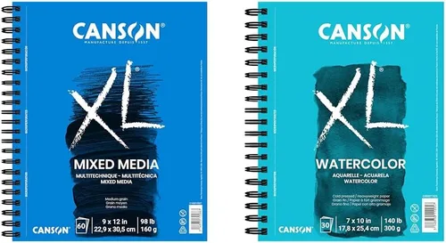 Vista 14 de Canson Bloc de medios mixtos serie XL 5-1/2" x 8-1/2", paquete de 6